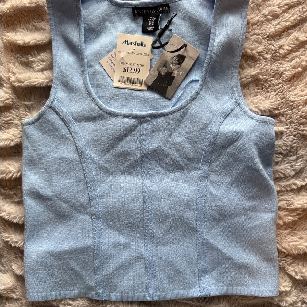 Sincerly Jules Light Blue Women's Top